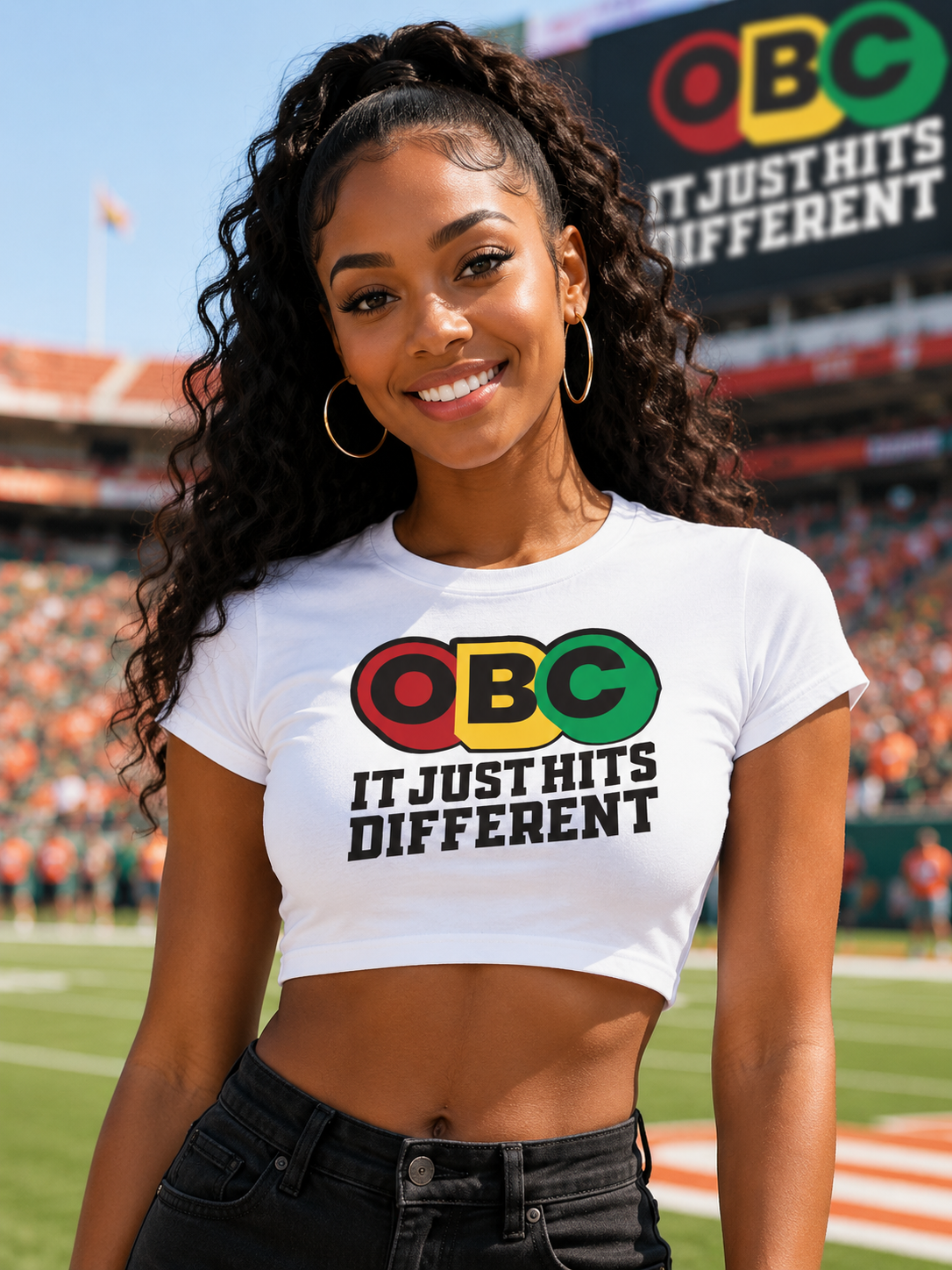 OBC It Just Hits Different Crop Top (FAMU)