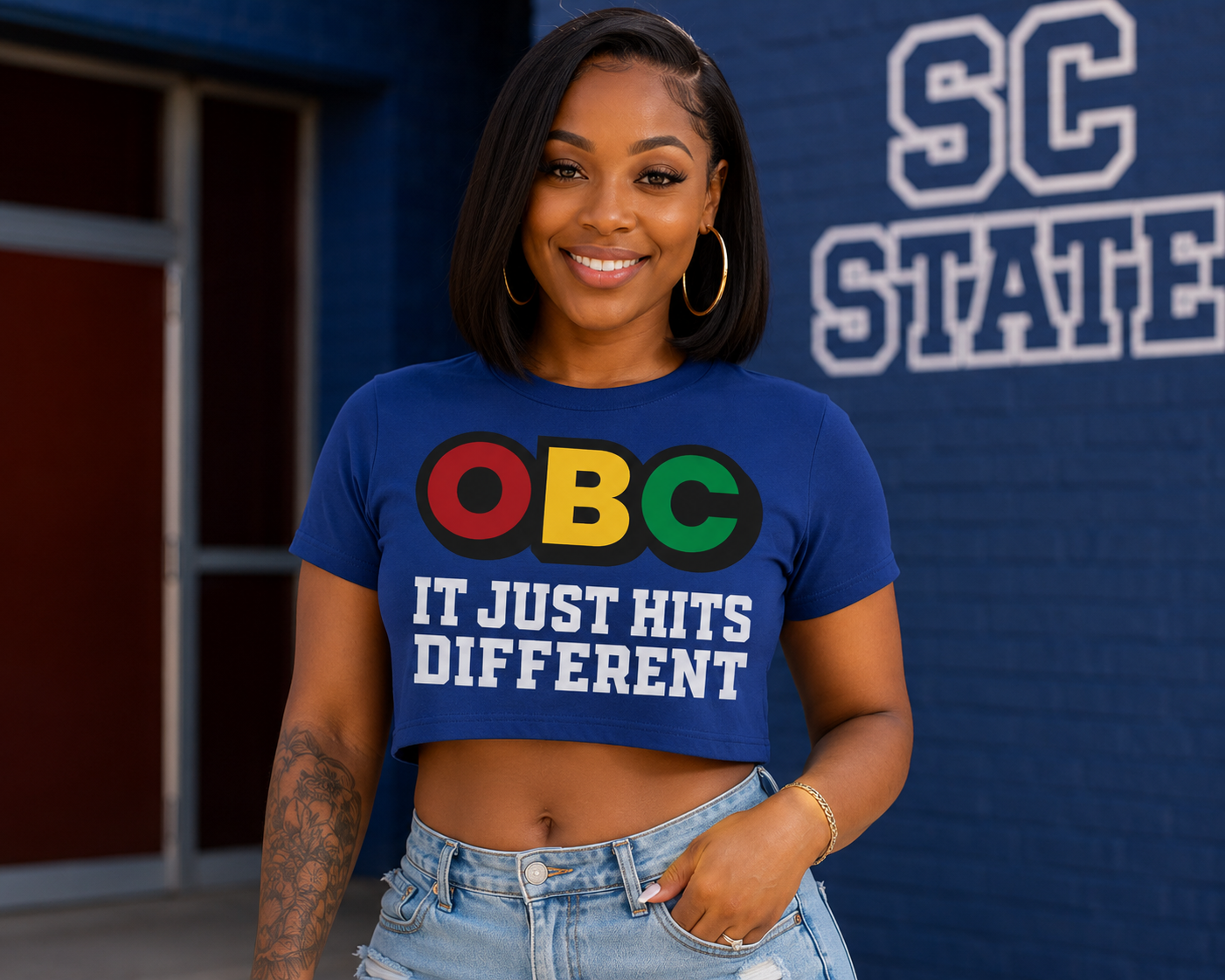 OBC It Just Hits Different Crop Top (SCSU)