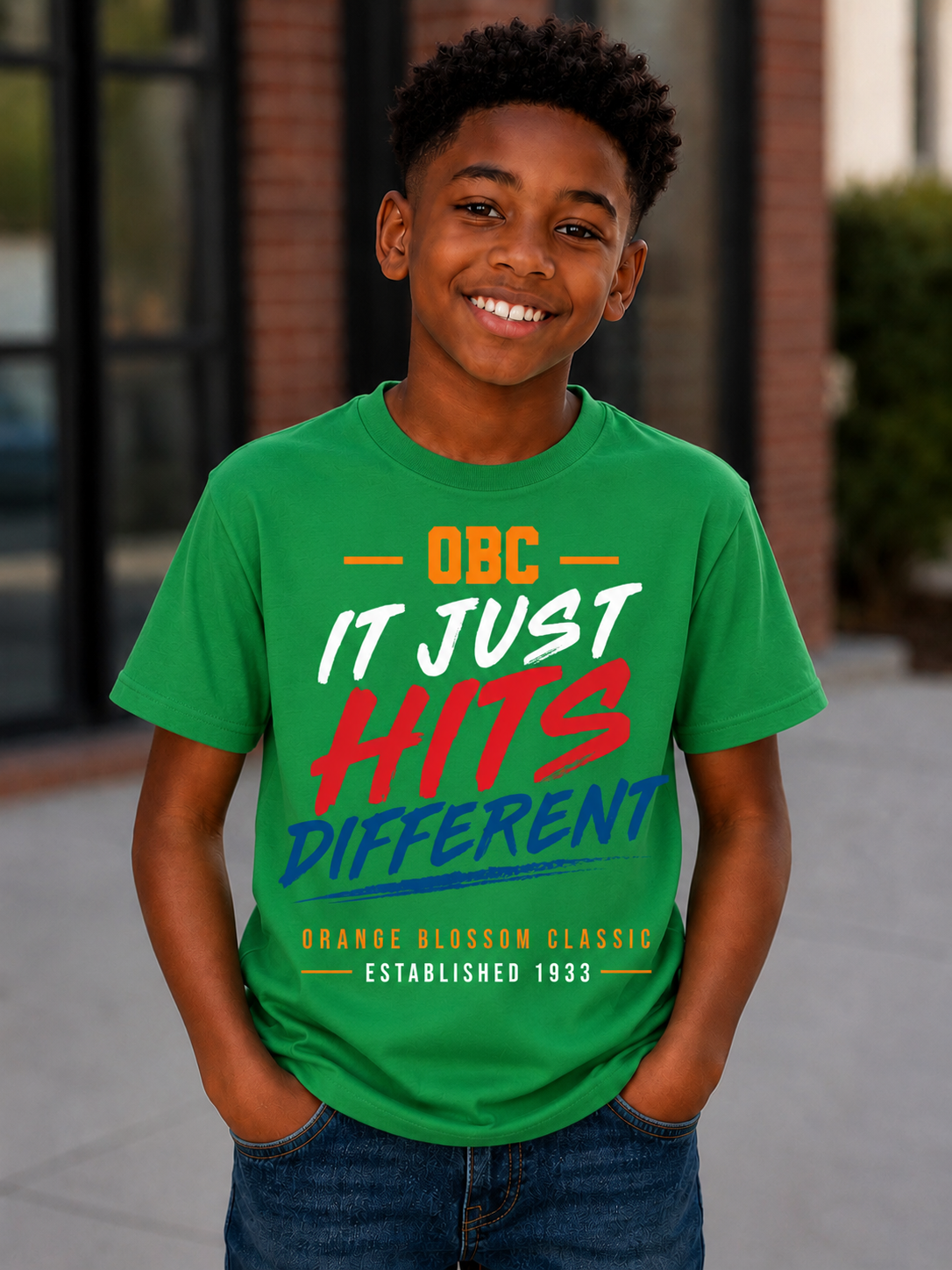 OBC It Just Hits Different Youth Tee