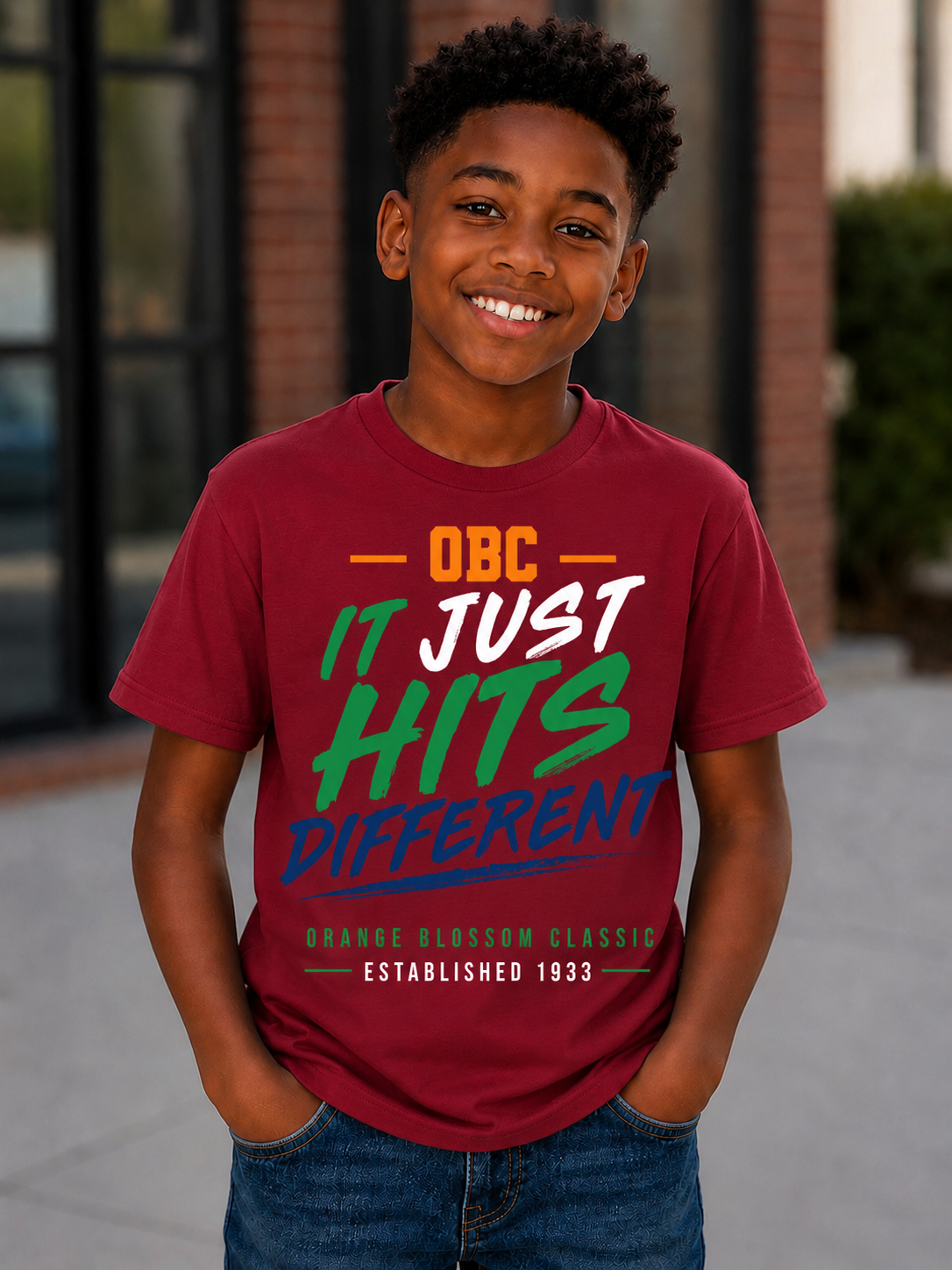 OBC It Just Hits Different Youth Tee