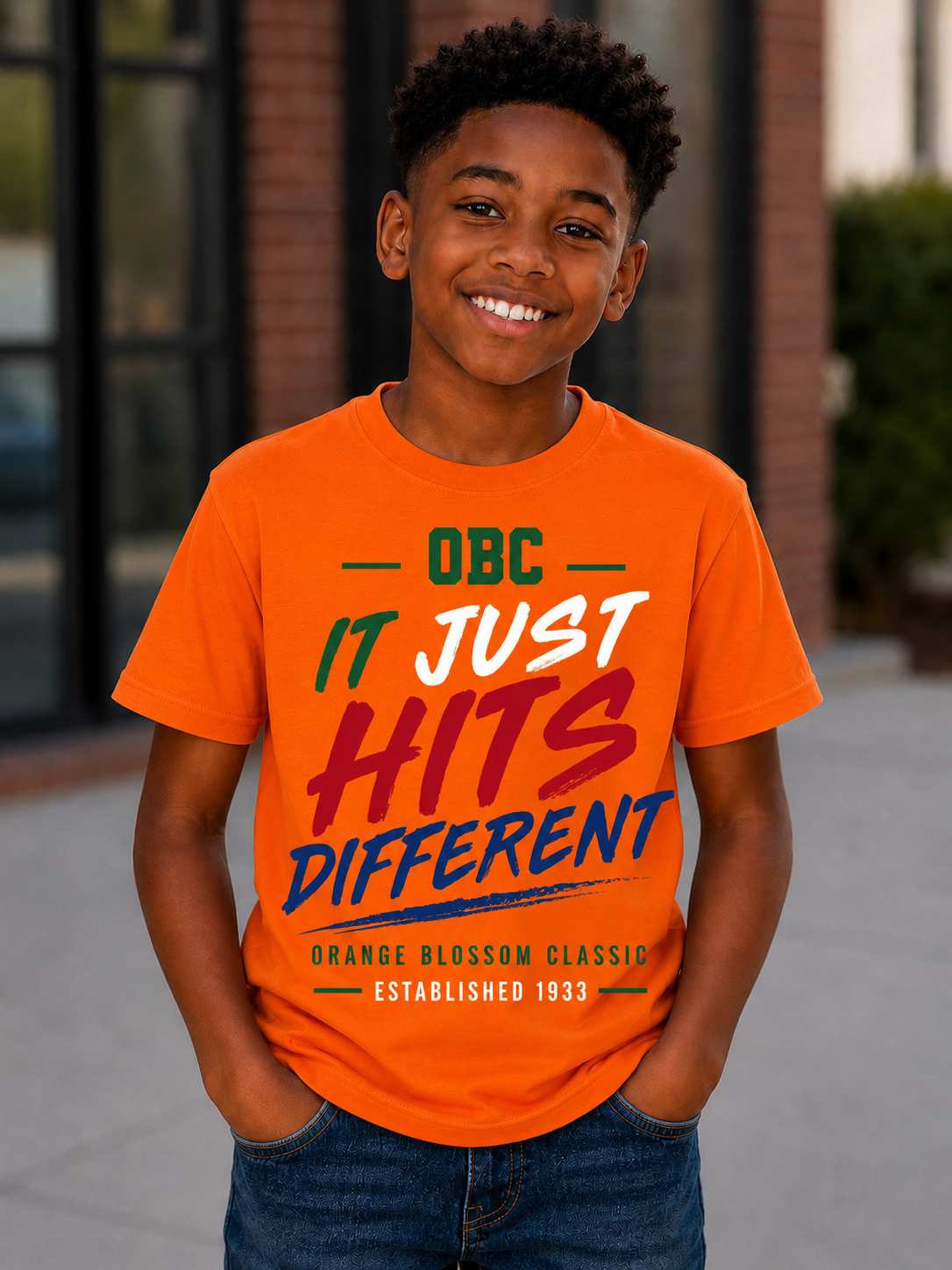 OBC It Just Hits Different Youth Tee