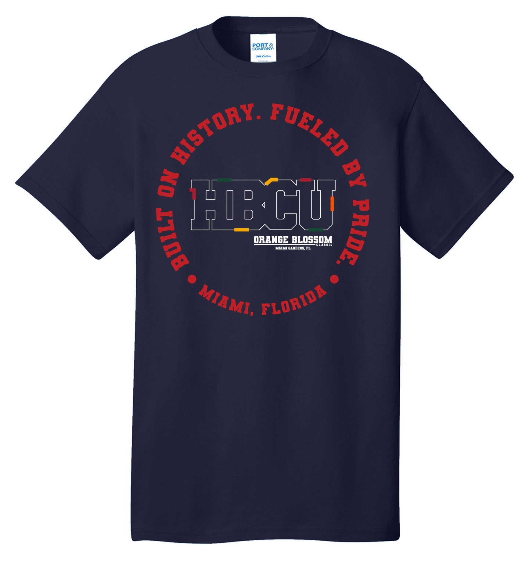 2025 OBC Built By History Fueled By Pride Tee - Navy Blue