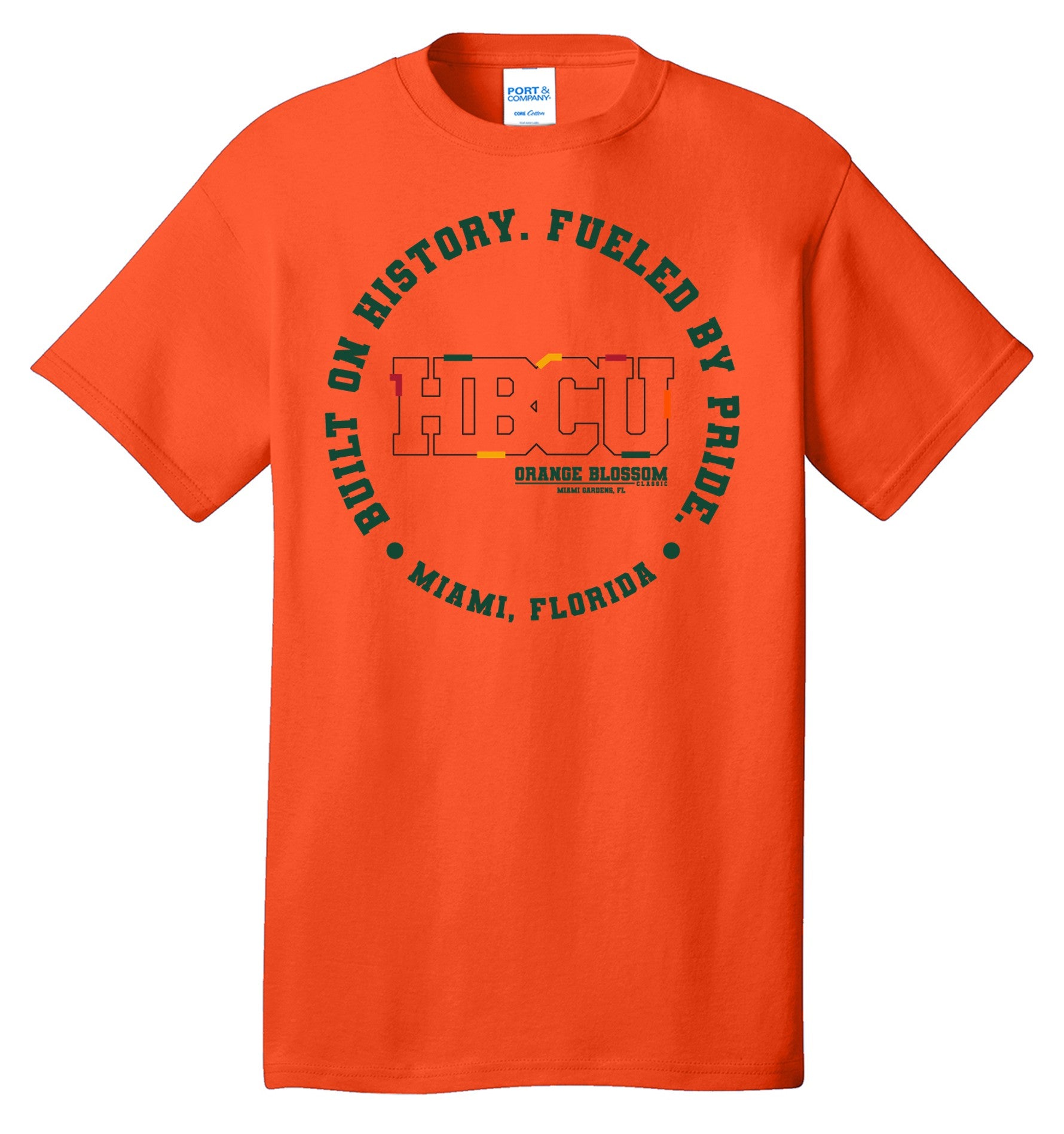 2025 OBC Built By History Fueled By Pride Tee - Orange