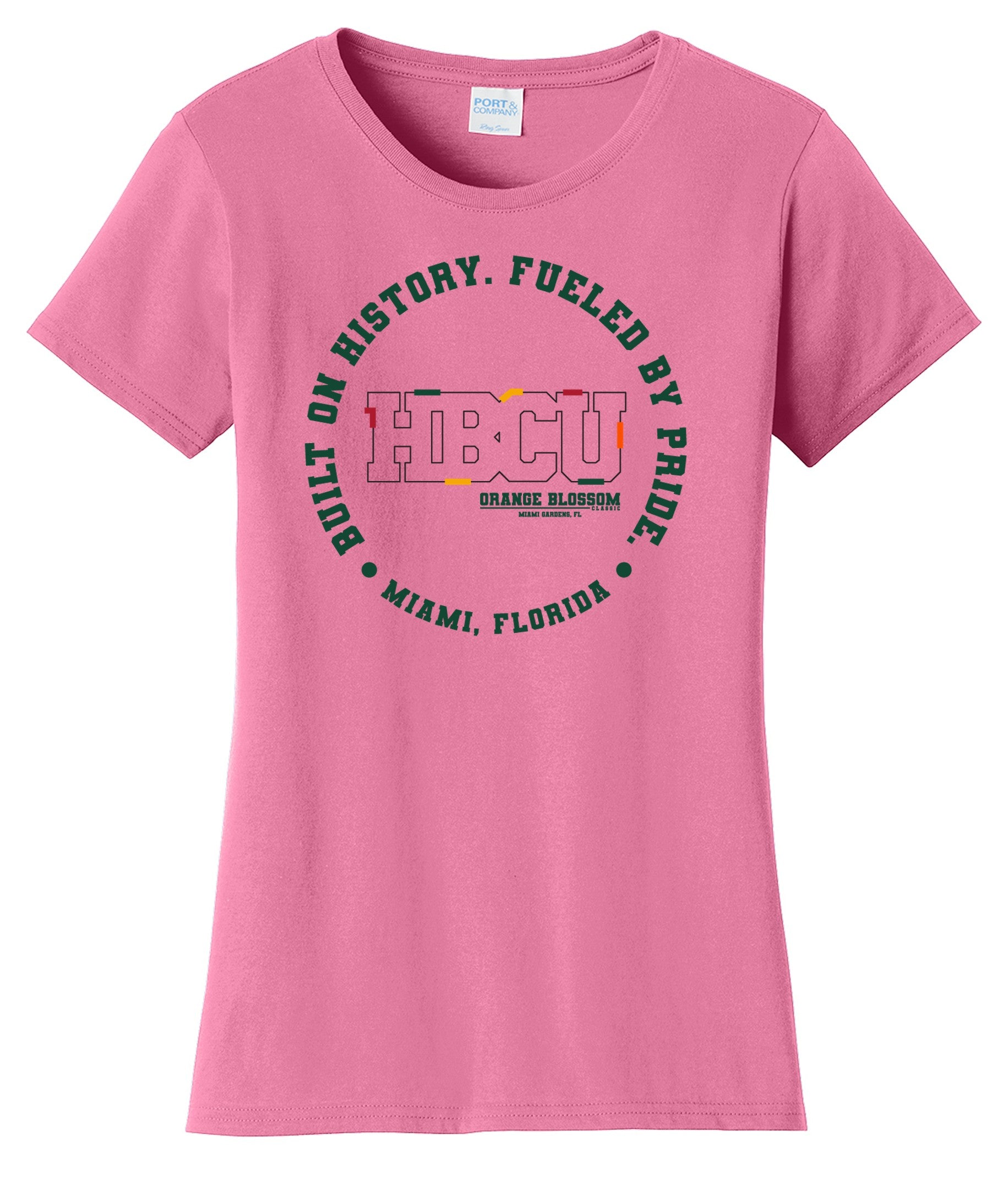 2025 Ladies OBC Built By History Fueled By Pride Tee - Pink