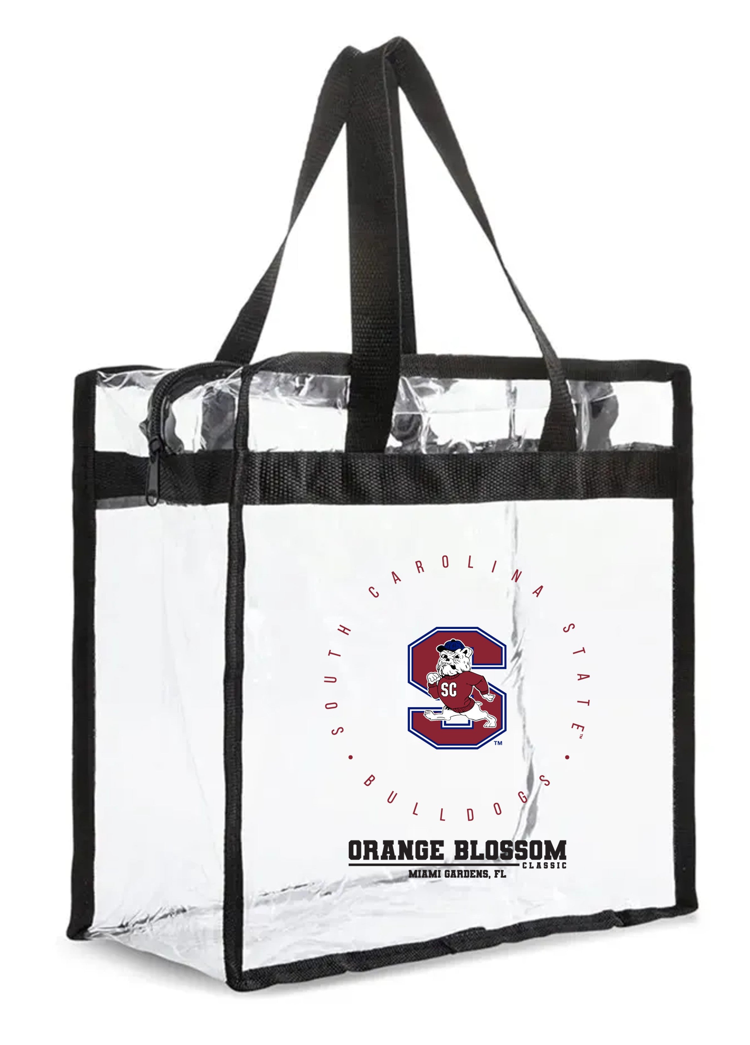 Stadium Approved OBC Clear Plastic Tote (SC State)