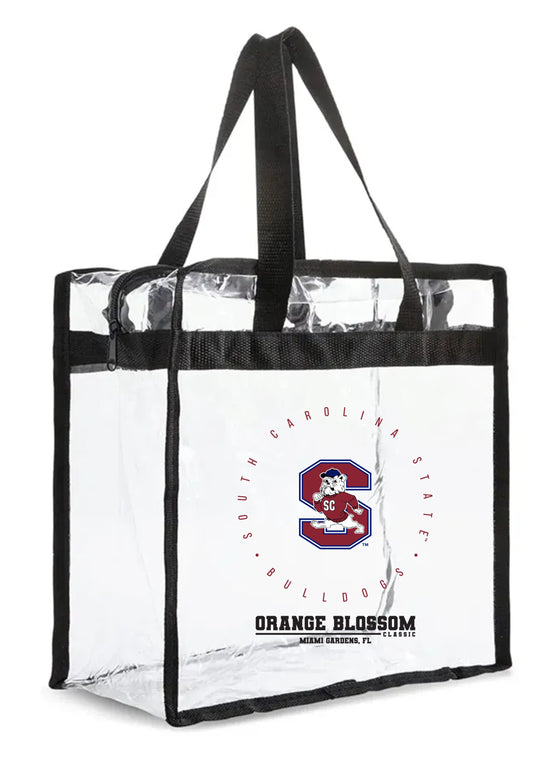 Stadium Approved OBC Clear Plastic Tote (SC State)