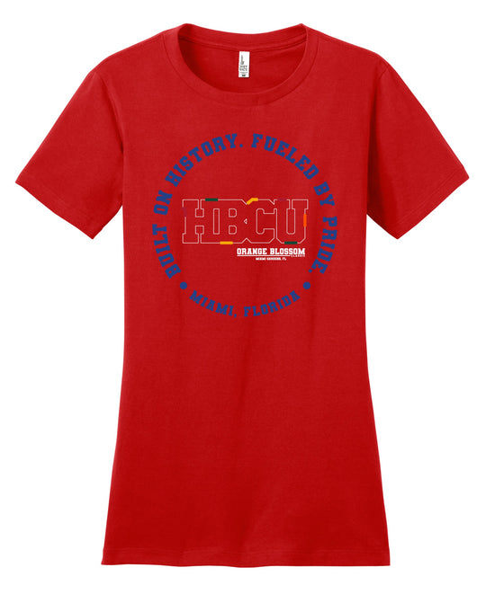2025 Ladies OBC Built By History Fueled By Pride Tee - Red